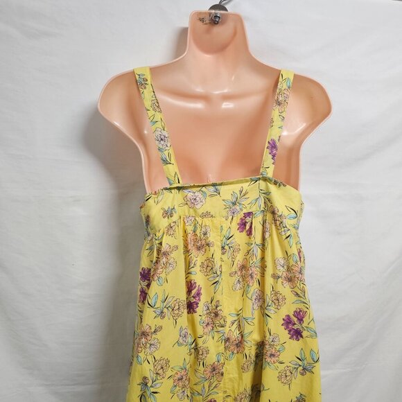 NATURAL LIFE Floral Midi Sun Dress Women Size S/XS Cotton - Picture 13 of 13